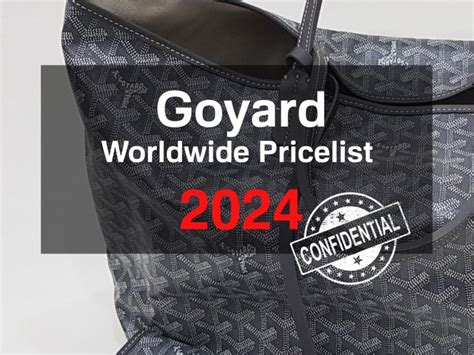 where can i buy goyard in canada|goyard price list 2024.